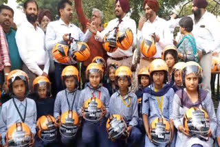 Moga Police made school children aware about road safety