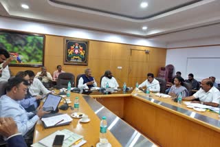Forest Minister Ishwar Khandre held a meeting at Vidhana Soudha.