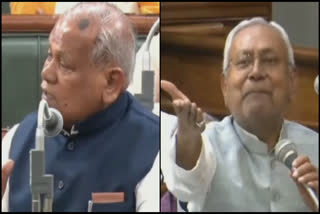 Nitish Kumar hits out at former CM Jitan Manjhi in Bihar assembly for doubting caste survey