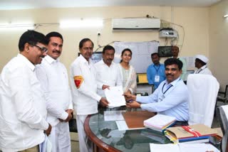 Chief Minister KCR filed nomination papers from Gajwel and Kamareddy seats