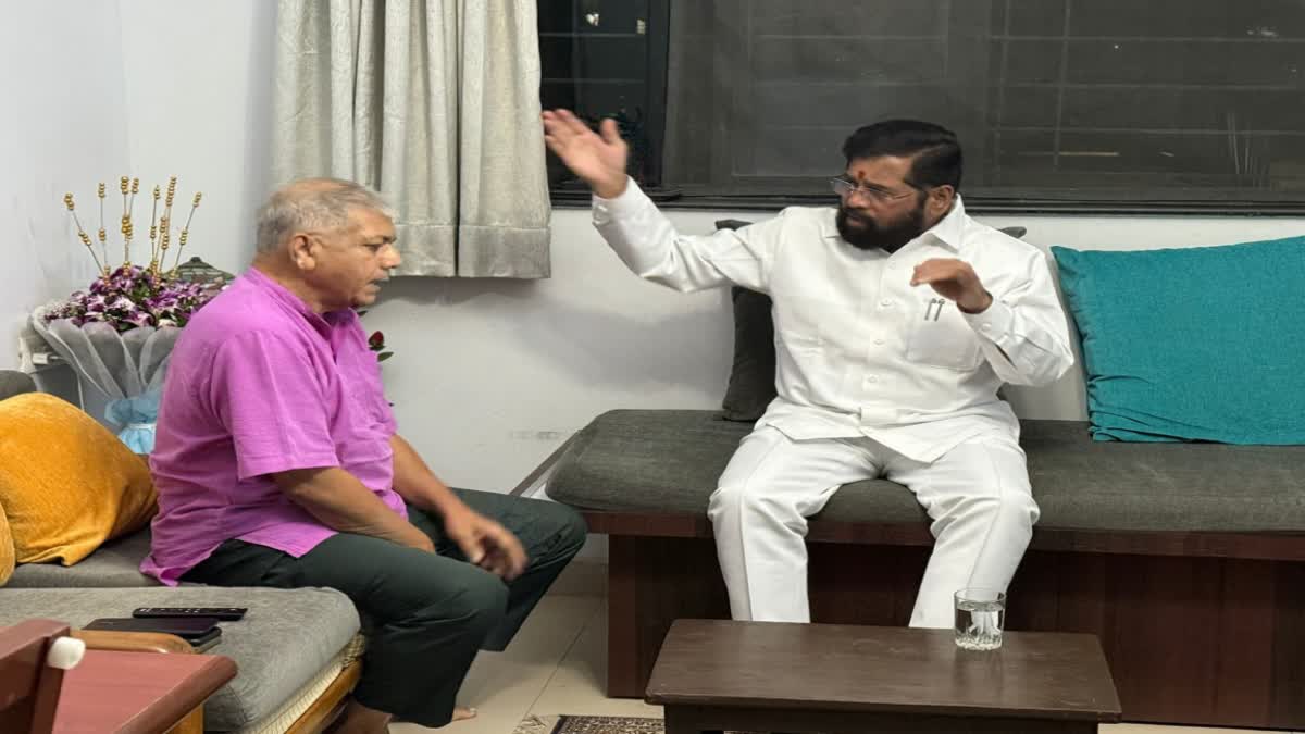 CM Ekanth Shinde meet Prakash Ambedkar to inquire about his health in Pune