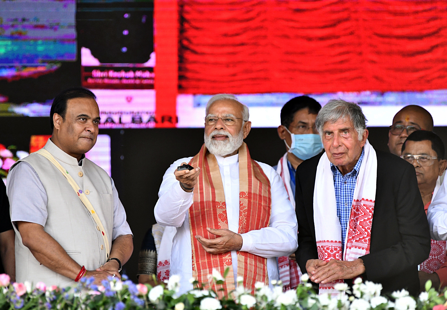 PM Modi and Tata in a Inaugural Programme