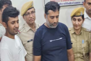 Accused Gulamuddin at the police station