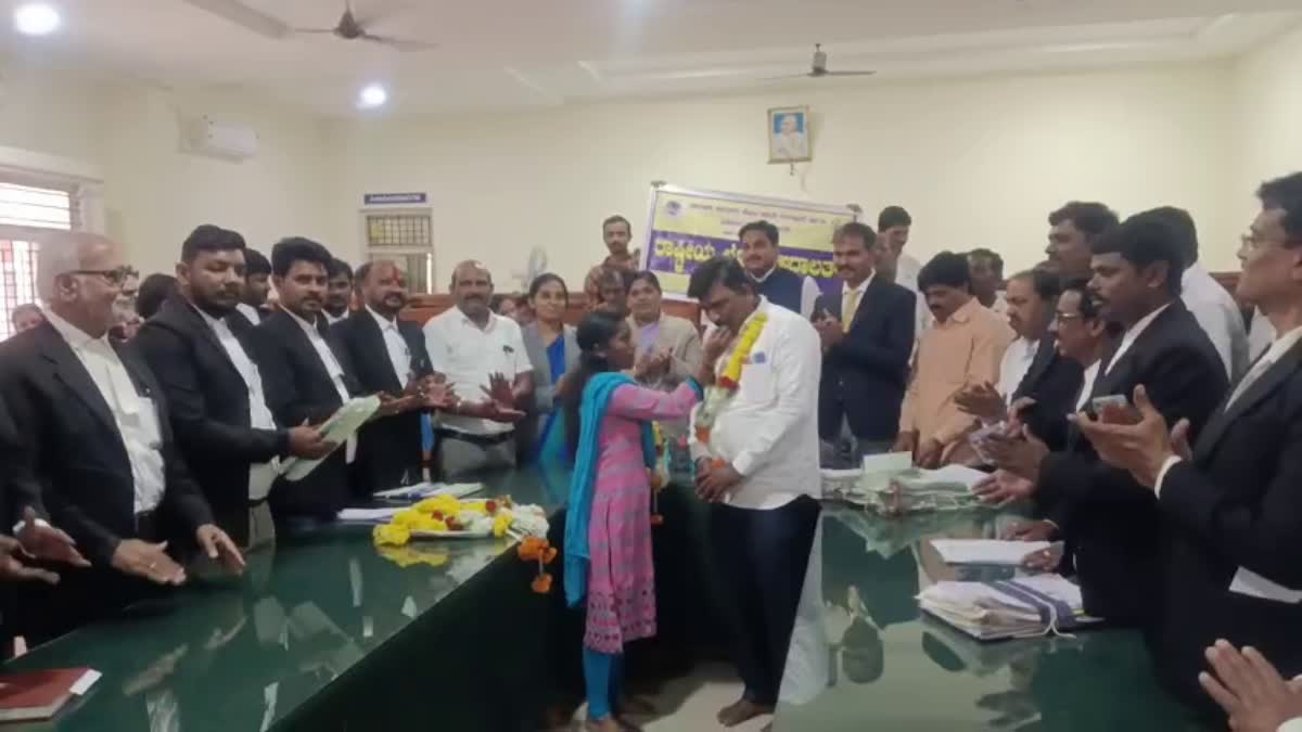 lok adalat was held in gangavathi court