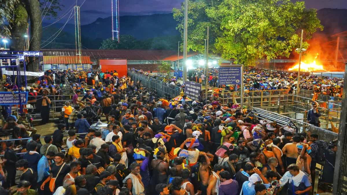 PTA sabarimala  Virtual Queue Booking Limit Sabarimala  Sabarimala News Updates  Latest News In Sabarimala  Devotees Crowd In Sabarimala  ശബരിമല  ശബരിമലയിലേക്ക് ഭക്തജന പ്രവാഹം  വെർച്വൽ ക്യൂ ബുക്കിങ്  ശബരിമല ദര്‍ശനം  ശബരിമല മണ്ഡല കാല ദര്‍ശനം  അയ്യപ്പ ഭക്തർക്കായി സ്പോട്ട് ബുക്കിങ്  ഡയനാമിക് ക്യൂ സിസ്റ്റം  ശബരിമലയിലെ ഡയനാമിക് ക്യൂ സിസ്റ്റം