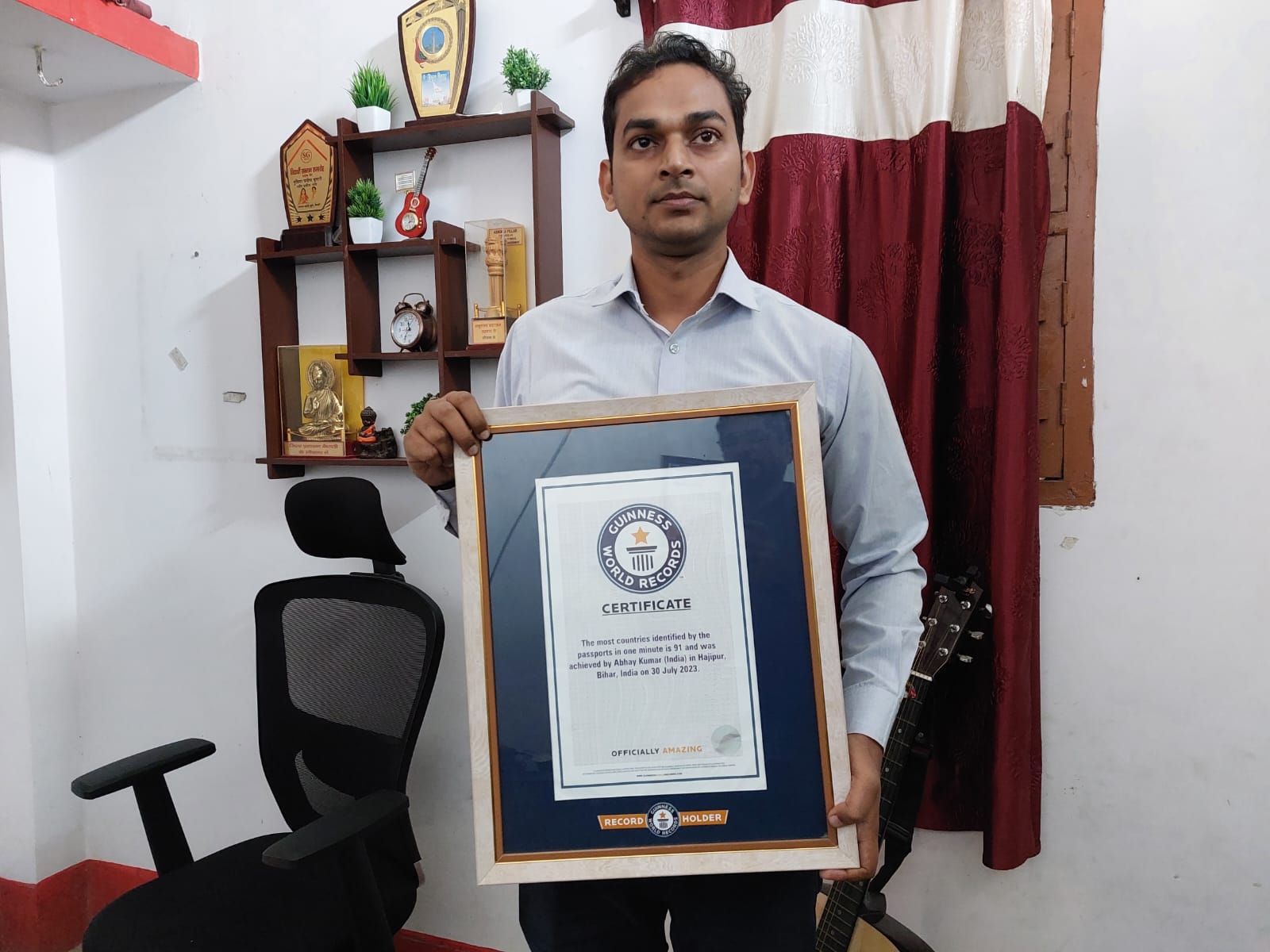 Vaishali Memory Man Abhay Kumar Broke His Own Record And Entered The Guinness Book Of World Records