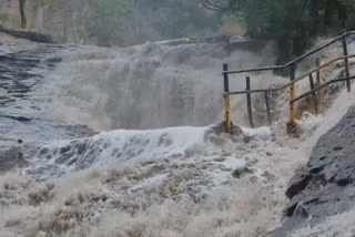 கும்பக்கரை அருவியில் வெள்ளப்பெருக்கு