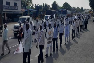 Farmers March On Vidhan Bhavan