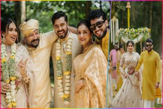 Actor Jayaram introduce son in law  Actor Jayaram  Actor Jayaram introduce Malavika s future husband  ചക്കിയുടെ വരനെ പരിചയപ്പെടുത്തി ജയറാം  ജയറാം  മാളവികയുടെ ഭാവി വരന്‍  മാളവിക ജയറാമിന്‍റെ വിവാഹ നിശ്ചയം  ജയറാമിന്‍റെ മകളുടെ വിവാഹ നിശ്ചയം  ജയറാമിന്‍റെ മകള്‍ മാളവിക ജയറാം  മകളുടെ ഭാവി വരനെ പരിചയപ്പെടുത്തി ജയറാം  Malavika Jayaram engagement  Malavika Jayaram engaged with boy friend  യറാമിന്‍റെ മകളുടെ വിവാഹ നിശ്ചയം Jayaram Instagram post about on in law