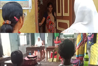 Can you imagine teachers going door-to-door to enrol students in schools? No, but the teachers of Hanspukur Shahid Khudiram Primary School in Midnapore pay a visit to the homes to enrol students as only eight students are studying in schools. The school has three teachers, including one para teacher.