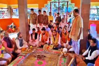 Chirag Paswan in Maa Chinmastike mandir