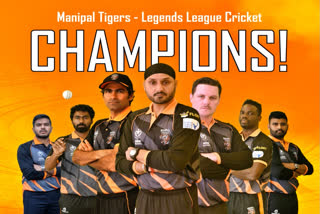 Manipal Tigers rode on Rikkie Clarke and Gurkeerat Singh Mann's fifties to beat the Urbanisers Hyderabad by five wickets in the final of the Legends League Cricket in Surat on Saturday.