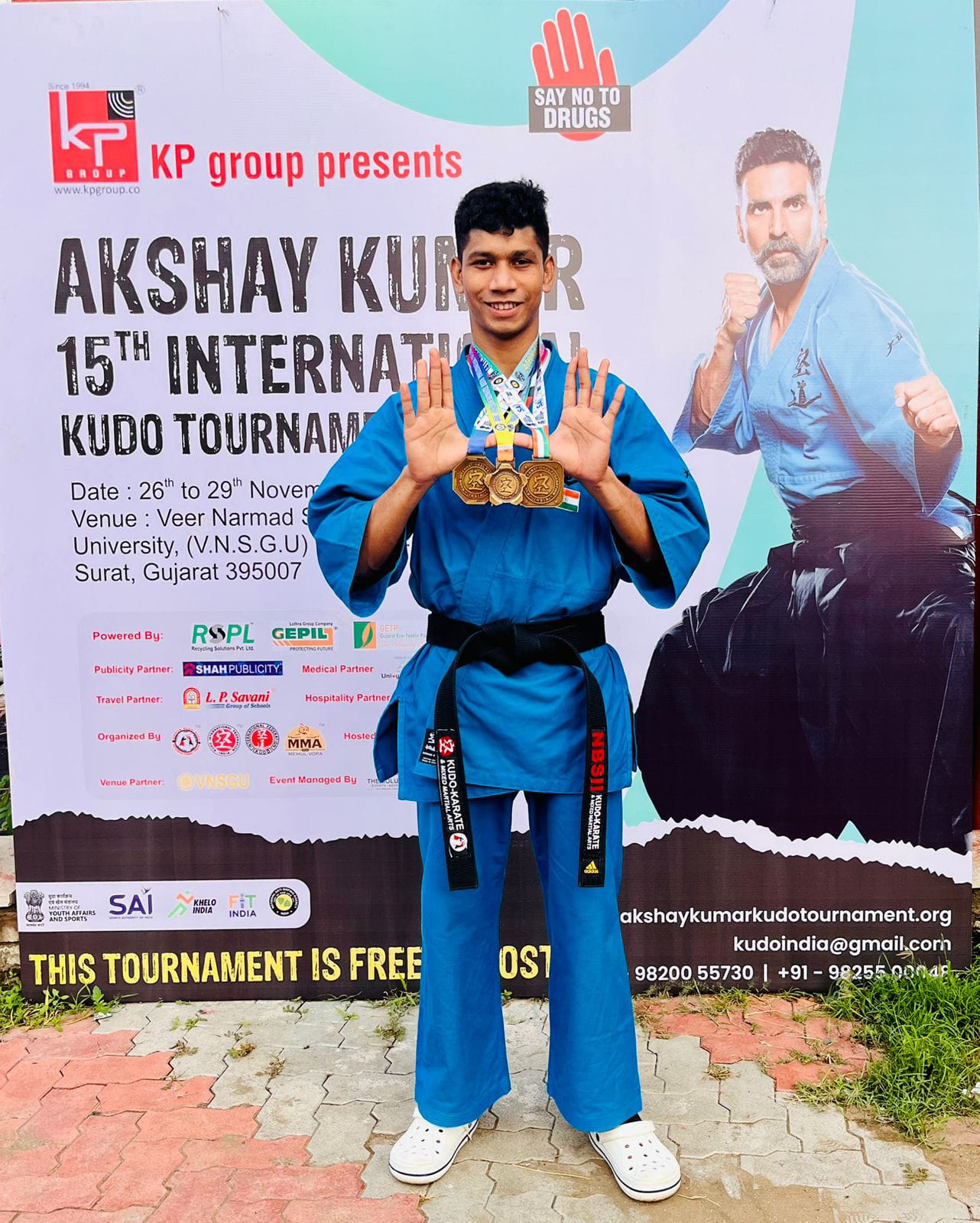 sagar players won 61 medals in kudo