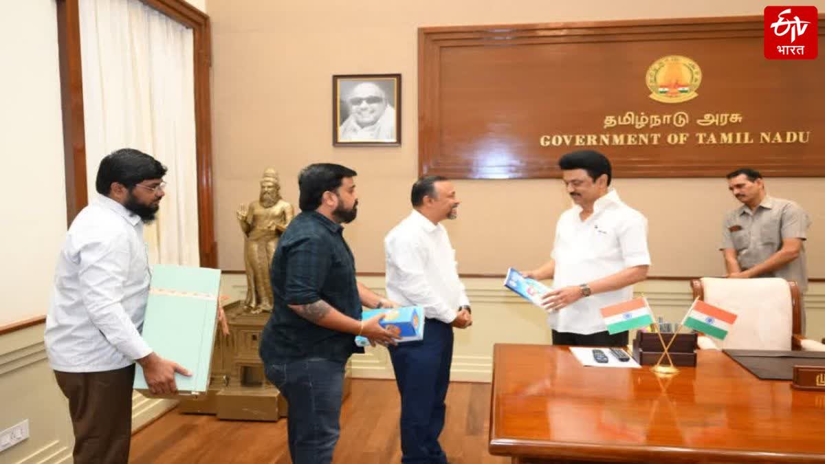 50 Years of Eenadu Golden Jubilee Booklet Presented to Tamil Nadu CM MK Stalin