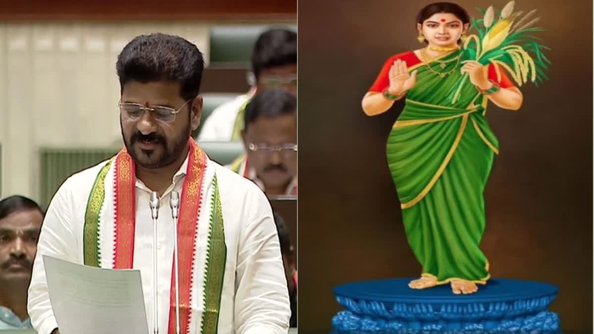 CM Revanth Reddy Reveals Telangana thalli statue Details