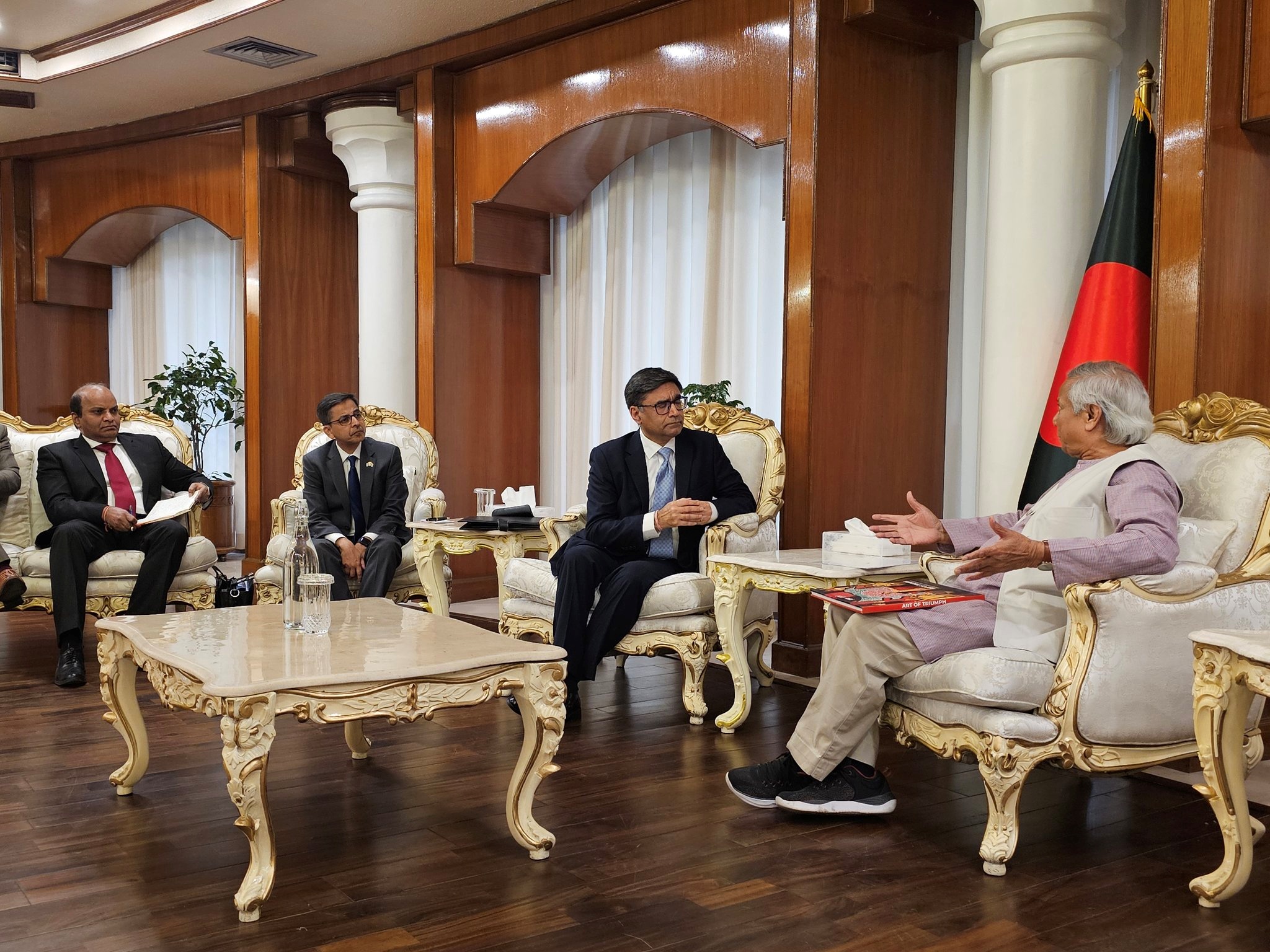 Indian Foreign Secretary Vikram Misri meets Bangladesh Chief Adviser Professor Muhammad Yunus in Dhaka