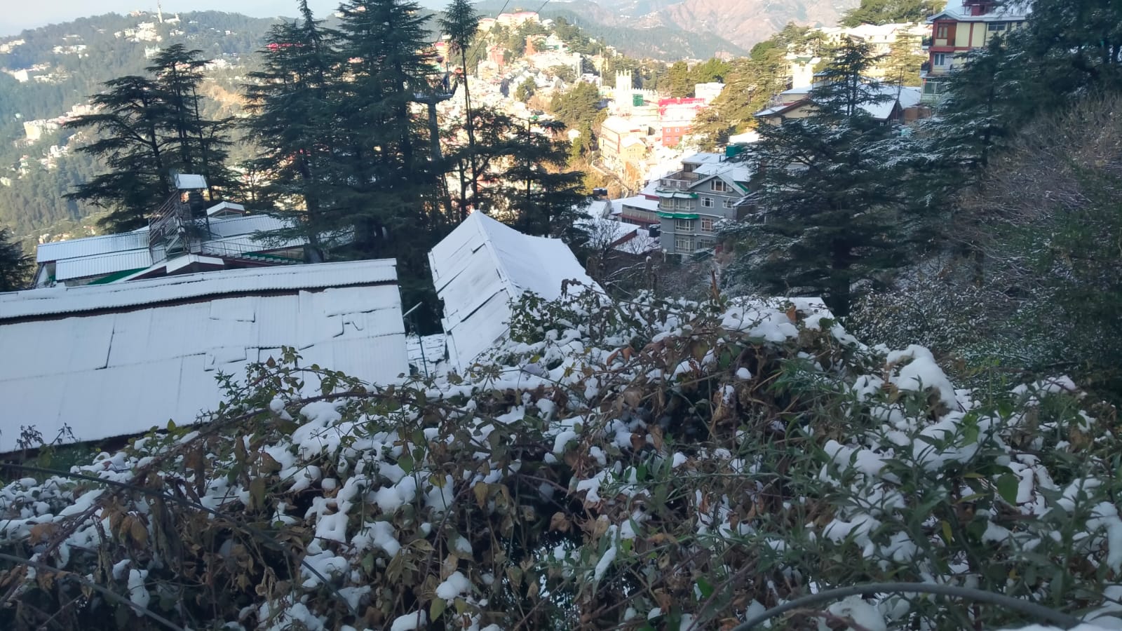 Snowfall in Shimla