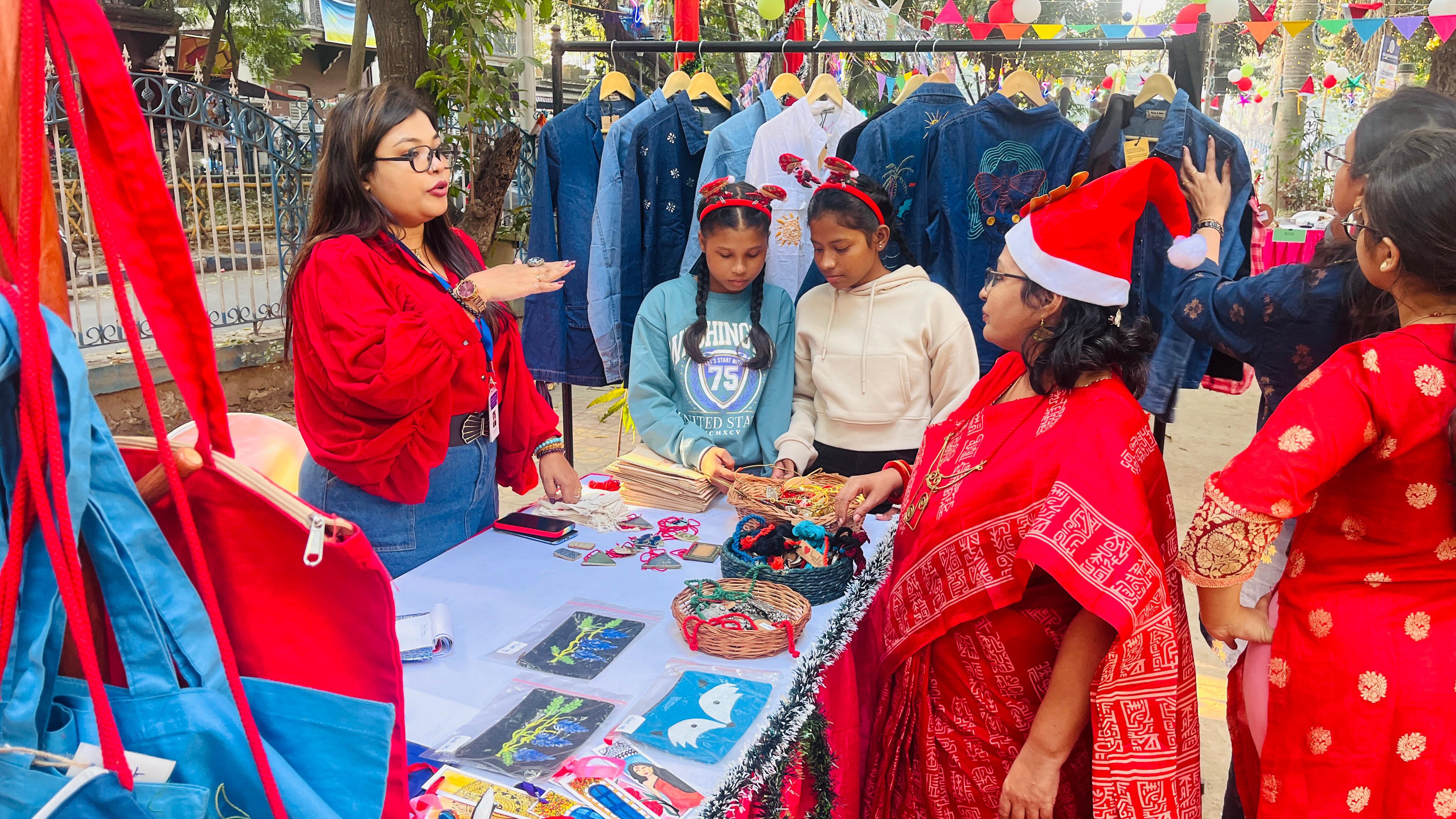 street children Christmas Market