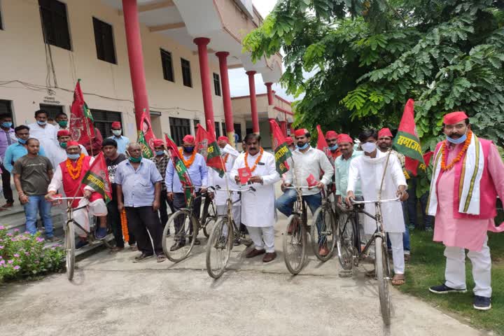 cycle rally against rising prices of petrol diesel