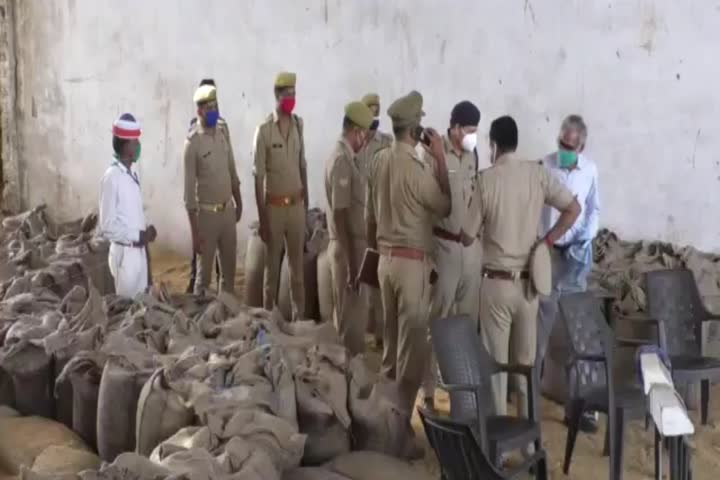 illegal manure material recovered in mill