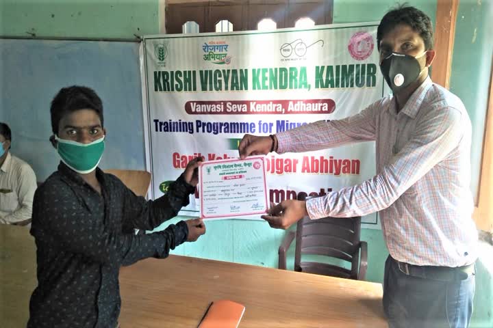 Organized three-day vermi composting training for migrant laborers by Krishi Vigyan Kendra