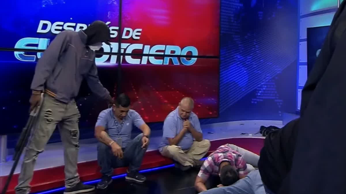 ARMED MEN STORM LIVE TV