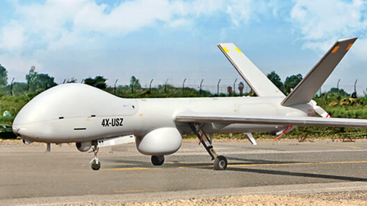 In a significant enhancement to India's Naval prowess, the first indigenously manufactured Drishti 10 'Starliner' Unmanned Aerial Vehicle (UAV) will be flagged off by Chief of Naval Staff Admiral R Hari Kumar at Hyderabad on Wednesday.