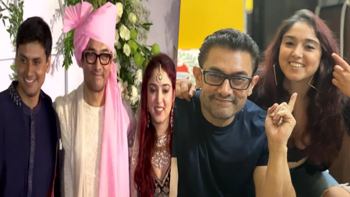 Ira Khan-Nupur Shikhares wedding: Aamir gets mehendi on his hand ay Iras wedding