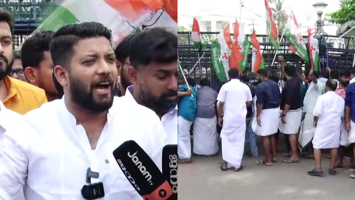 Youth congress march  Rahul Mamkootathil  Shafi Parambil  ഷാഫി പറമ്പിൽ  രാഹുൽ മാങ്കൂട്ടത്തില്‍  യൂത്ത് കോൺഗ്രസ്‌ മാർച്ച്‌