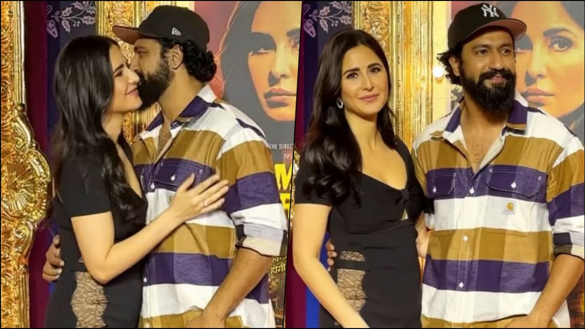 Vicky Kaushal-Katrina Kaif arrive hand in hand at Merry Christmas screening - watch