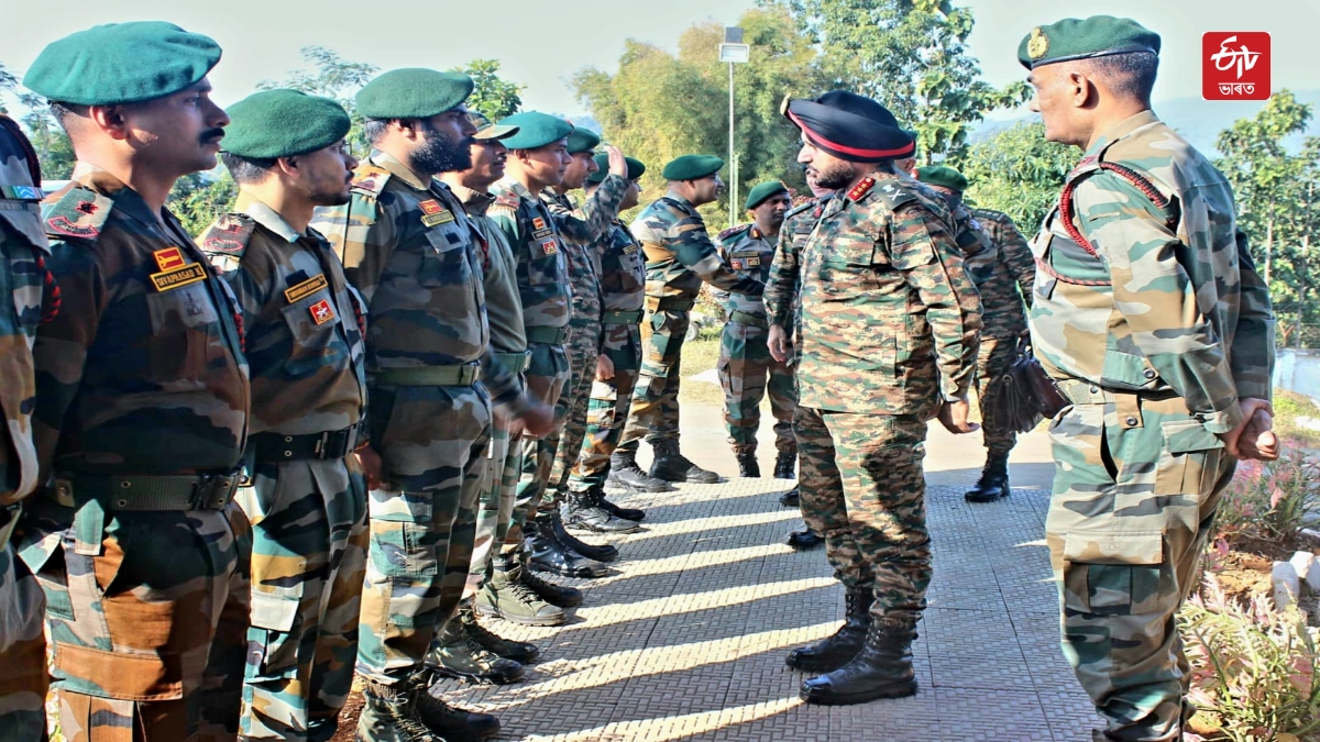 spear corps indian army visit town of moreh manipur