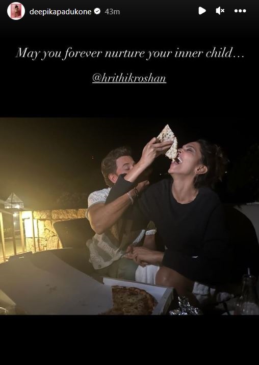 Deepika Padukone wishes Hrithik Roshan on his 50th birthday with throwback pic from Fighter sets