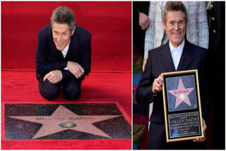 Actor Willem Dafoe has been honoured with a Hollywood Walk of Fame star, the first such event this year.