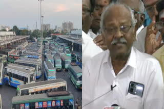 CITU union executive Soundararajan spoke about the transport union strike