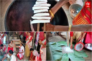 bhogali bihu preparation in dhemaji