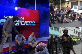 Armed Men Storm Live TV