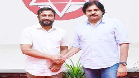 Former Cricketer ambati rayudu meets janasena chief pawan kalyan