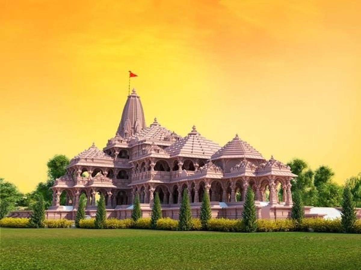 अयोध्या राम मंदिर का प्रारूप.