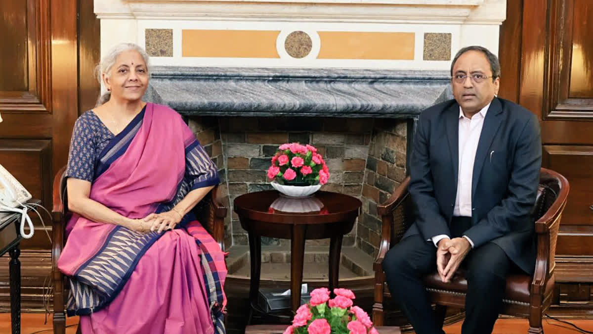 SN Subrahmanyan and Finance Minister Nirmala Sitharaman