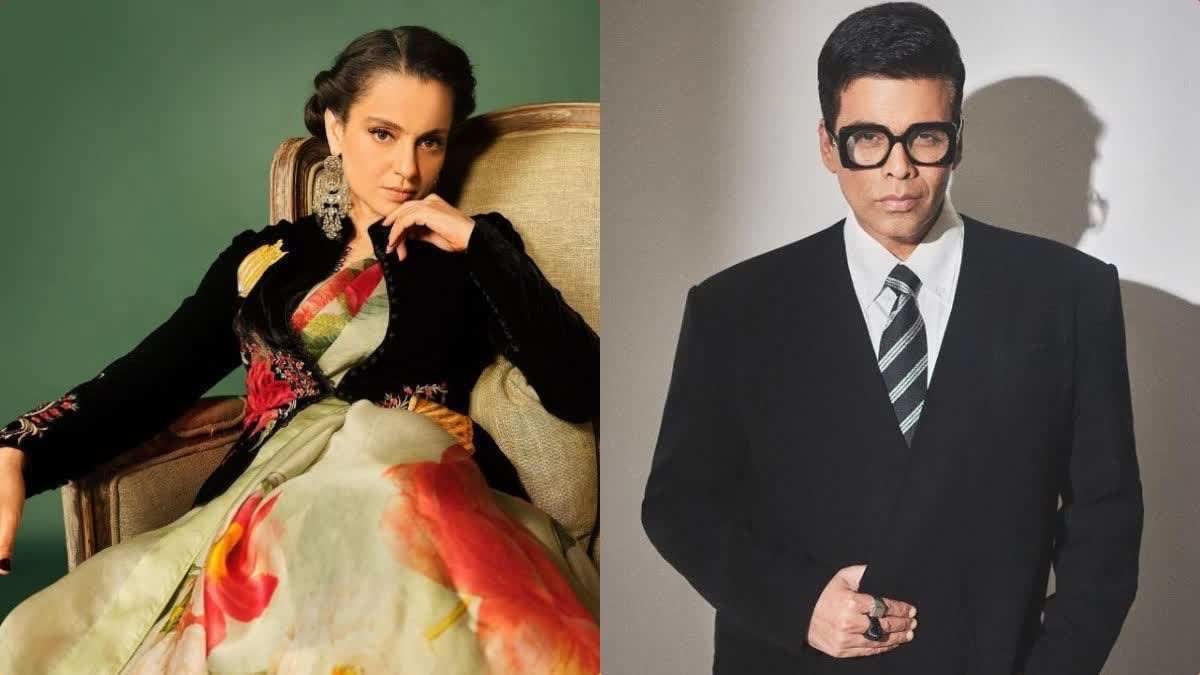 Kangana Ranaut and Karan Johar