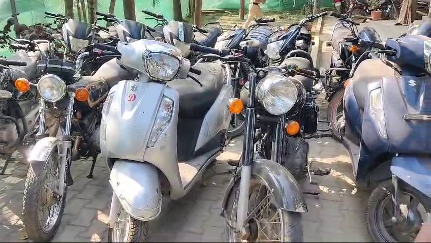 seized bikes from thieves