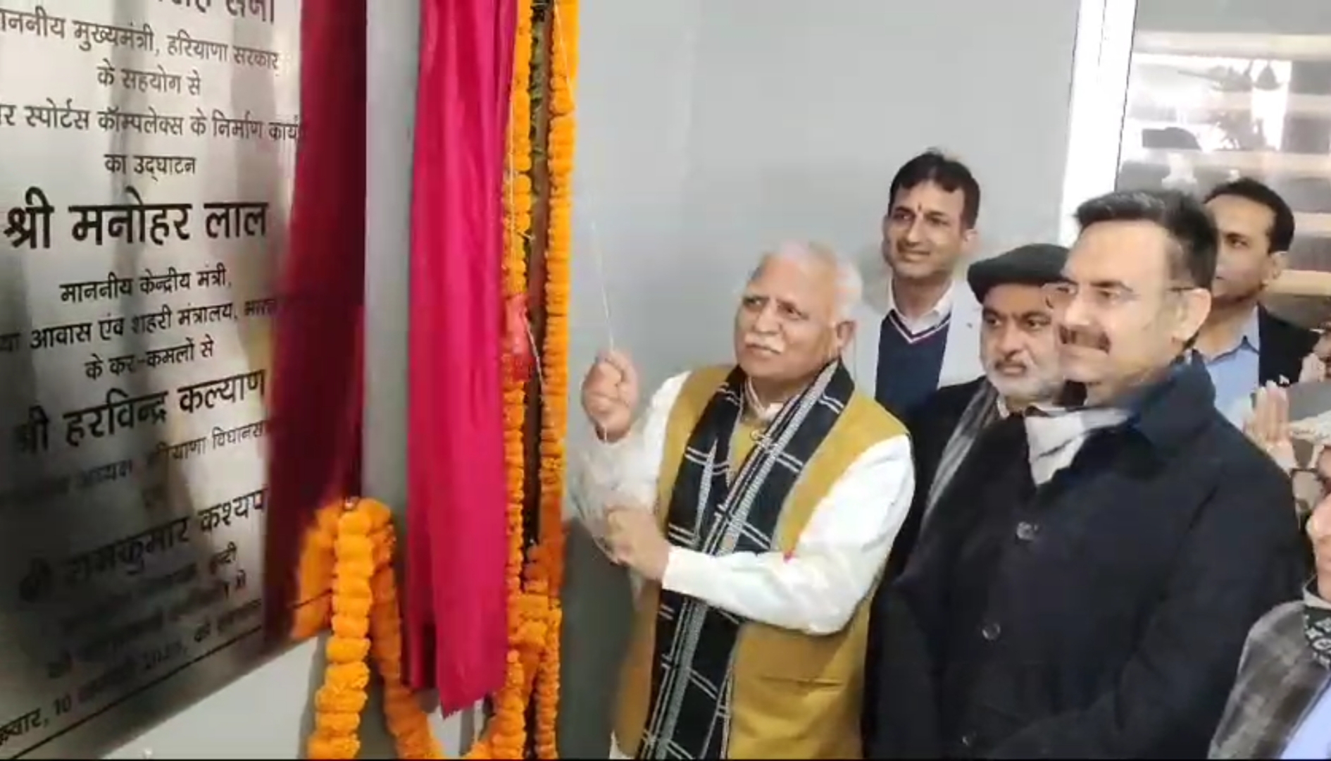 Manohar lal khattar in Karnal