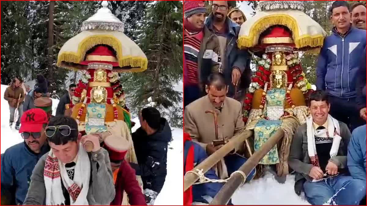 Dev Shetty Reached Chet Village after Traveling 40 KM Distance in Snowfall