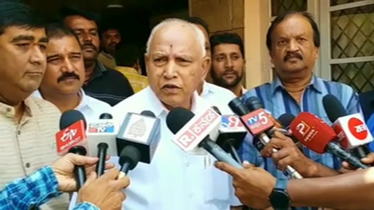 BS Yediyurappa  ಬಿ ಎಸ್ ಯಡಿಯೂರಪ್ಪ  ಕೆ ಎಸ್​ ಈಶ್ವರಪ್ಪ  ಸಿಎಂ ಸಿದ್ದರಾಮಯ್ಯ  KS Eshwarappa