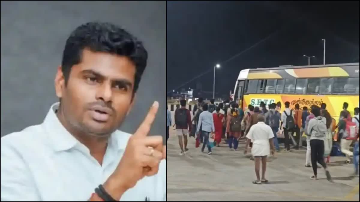 Annamalai K condemns passengers facing issues at Kilambakkam bus terminus