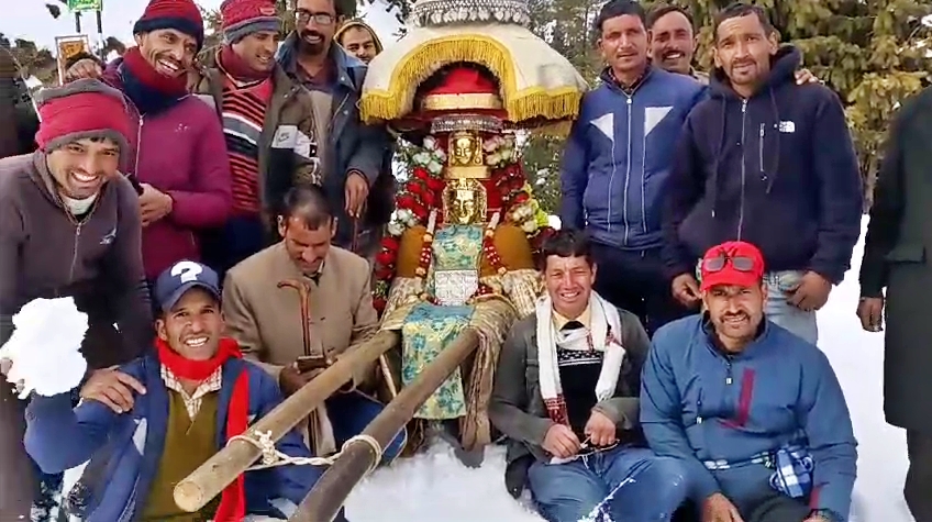 Dev Shetty Reached Chet Village after Traveling 40 KM Distance in Snowfall