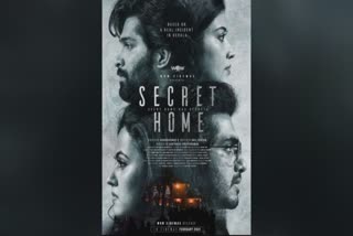 സീക്രട്ട് ഹോം മോഷന്‍ പോസ്റ്റര്‍  ക്രൈം ഡ്രാമ സീക്രട്ട് ഹോം  Director Abhayakumar K  Movie Secret Home  Movie Secret Home Postion