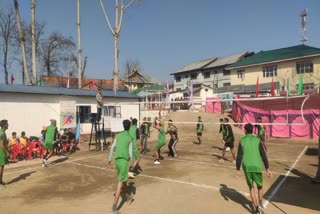 Etv Bharatcrpf-organise-shaheed-nasser-ahmad-rather-memorial-volleyball-tournament-in-pulwama