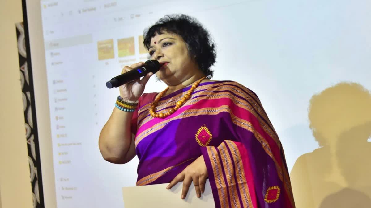 singer dr sangita kakati releases her two new adivasi jhumur song titled KAISANA MADHUPUR and AKHORA BANDANA KORI SARASWATI