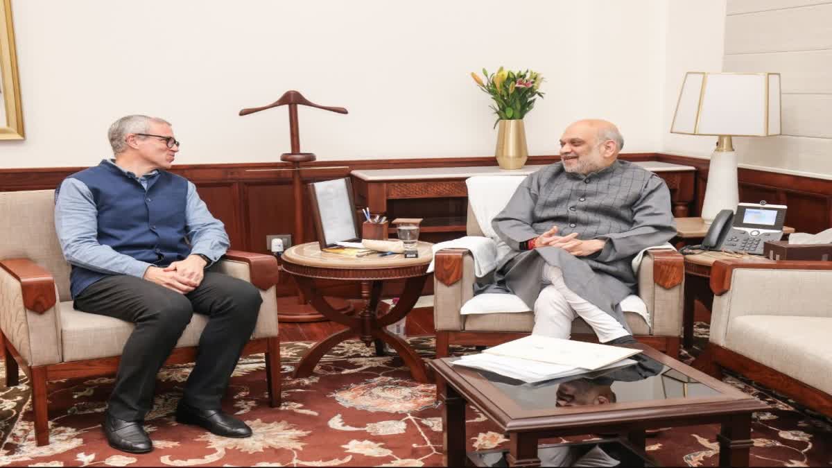 CM Omar Abdullah meet Home Minister Amit Shah